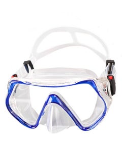 Buy Unisex Big frame Swim Mask Diving Goggles Nose Goggles Underwater Swiming Mask tempered glass Goggles Wide Vision Swimming Goggles with Soft Silicone Gasket Swim Goggle in UAE