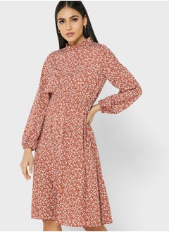 Buy Ditsy Print Dress in Saudi Arabia