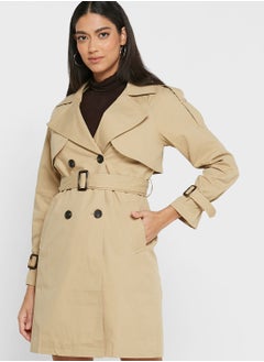 Buy Belt Detailed Trench in UAE