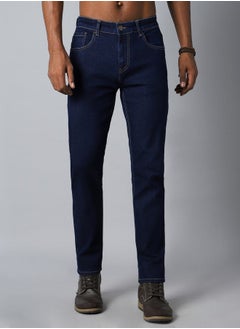 اشتري Mid Rise Straight Fit Stretchable Jeans في السعودية