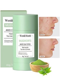 Buy Mugwort Acne Clay Stick, Mugwort Anti Pores And Acne Clay Mask, Cleansing Mask Mud Mask For Men And Women, Moisturizing Oil Control Shrink Remove Blackheads, Shrink Pores, Improve Skin Tone in Saudi Arabia