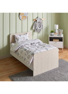 اشتري Ron Zoological 2-Piece Cotton Toddler Comforter Set 140 x 100 cm في الامارات