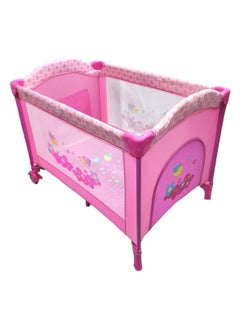 Buy Folding Travel Baby Bed With Two Levels Adjustable Height in Saudi Arabia