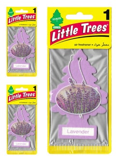 Buy 3 Pcs Hanging Paper Card Air Freshener, Lavender in UAE