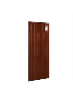 اشتري Folding Sliding Doors With Glass - 210Cm X 100Cm Dark Oak في الامارات