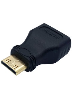 Buy Mini HDMI Male to HDMI Female Adapter Converter VGA- Black in Egypt