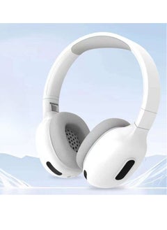 Buy Wireless Stereo Headphone Max Pro , Adjustable headphone, Long battery life, Stereo Sound (White) in Egypt