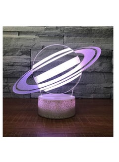 Buy 3D Visual Lamp LED Optical Illusion Night Light For Children Jupiter Colorful Lamp Acrylic Visual Stereo Touch Table Lamp Bedroom New Year Decorative Lights Led Table Lamp in UAE