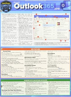 اشتري Microsoft Outlook 365 2019 A Quickstudy Laminated Software Reference Guide by Lambert, Joan - Belasco, Elizabeth Paperback في الامارات