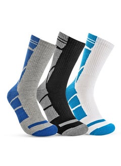 Buy STITCH Men's Pack of 3 Half Terry Long Casual Socks in Egypt