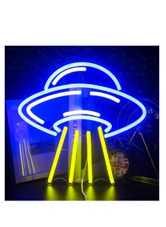 اشتري UFO Neon Sign, Neon Sign For Room, Alien Led Neon Light Wall Decor, Spacecraft Neon Light Sign, Spaceship Neon Signs, for Bedroom Game Room Wall Decor, for UFO Lovers Bedroom Gift في السعودية