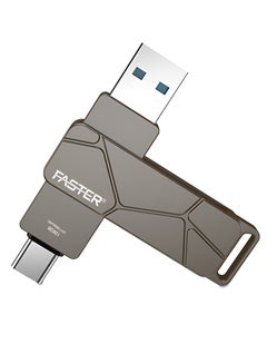 Buy 128GB Type C Flash Drive 2 in 1 USB C 3.1 Dual OTG Multi Functional,Metal Body,Jump Drive Memory Stick with Keychain Suitable for USB-C Devices,Samsung, iPhone 15, MacBook,iPad, Computers and Tablets in UAE