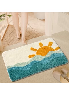 Buy Bathroom Rugs Bath Mat 40x60cm Non-Slip Fluffy Soft Plush Microfiber Shower Carpet Rug, Machine Washable Quick Dry Ultra  Bath Mats for Tub Bathroom and Shower Sun Ocean. in UAE