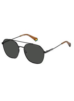 اشتري Unisex Octagonal Sunglasses PLD 6172/S  BLACK 57 في الامارات