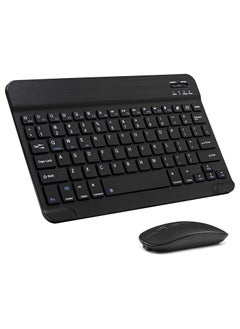 Buy Ultra-Slim Bluetooth Keyboard and Mouse Combo Rechargeable Portable Wireless Keyboard Mouse Set for Apple iPad iPhone iOS 13 and Above Samsung Tablet Phone Smartphone Android Windows in UAE