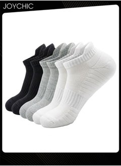 Buy 3 Pairs Sports Cotton Socks for Men Thick Cushioned Sole Ideal for Running Basketball Fitness Cycling in UAE