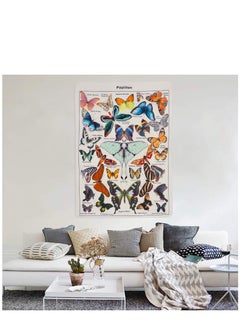 اشتري Butterfly Tapestry Vintage Beige Tapestries Aesthetic Tapestry Chart Tapestry Wall Hanging for Room في الامارات