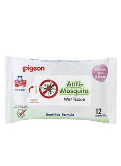 Buy Pigeon Anti Mosquito Wipes 12 PCS in UAE