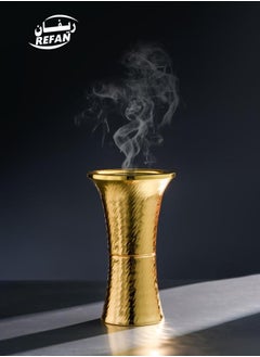 Buy Modern Luxury Incense Burner in Golden Color in Saudi Arabia