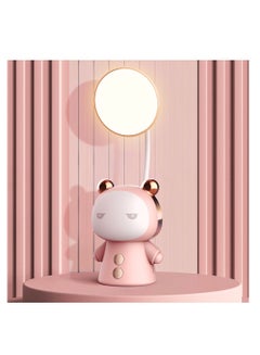 Buy R&J LED Desk Lamp, Reading Desk Lamp, Cute Cartoon USB Rechargeable Dimming Learning Table Lamp Sleeping Night Light Kids Gifts Living Room Decoration (Pink) in Egypt