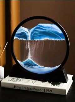 Buy 3D Home Furnishings Dynamic Flow Sand Painting Blue in Saudi Arabia