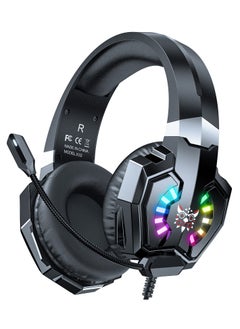 Buy X32 Wired Professional Gaming Headset RGB Lighting Stereo With Microphone in Saudi Arabia