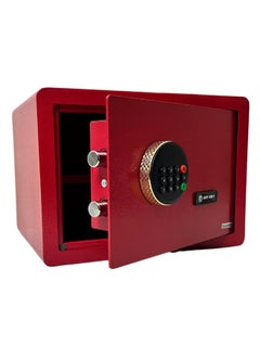 اشتري Digital Safe -  Money Security Box with Electronic Keypad and 2 Manual Override Keys - Home safe , Office Red colour . ( H25 * W35 * D25 CM ) في مصر