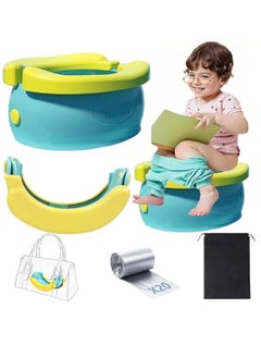 Buy Portable Potty for Toddler, Foldable Travel Potty Training Seat for Kids Boys Girls, Emergency Toilet for Car, Camping, Indoor/Outdoor, Easy to Clean, with 20 Disposable Bags in Saudi Arabia