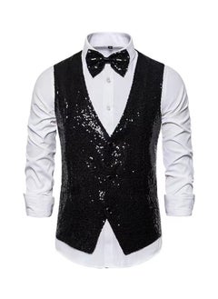 Buy New Men's Fashionable Sequined Suit Vest in Saudi Arabia