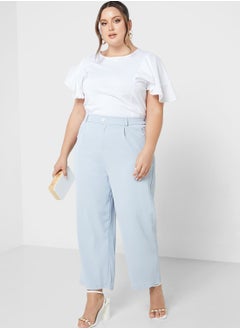 Buy High Waist Seam Detail Pants in Saudi Arabia