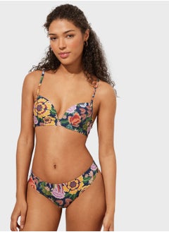 Buy Reversible Tropical Printed Bikini Bottom in UAE