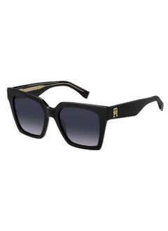 Buy Women's Uv Protection Square Shape Acetate Sunglasses Th 2100/S Grey 48 - Lens Size: 47.5 Mm - Black in UAE