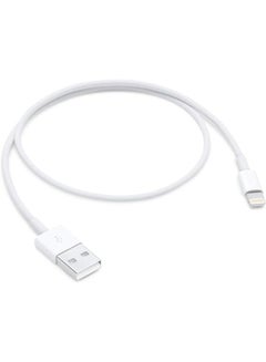 Buy Lightning To USB Cable For Apple iPhone 1 M White in Saudi Arabia