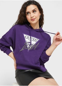 Buy Printed Knitted Hoodie in UAE