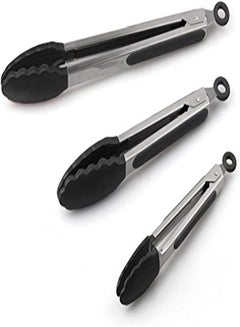 Buy Silicone Food Tongs, High Temperature Resistant Barbecue Tongs, Bread Buffet Tongs, Grilled Steak Tongs 7 9 12 inches in UAE
