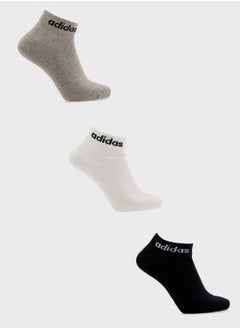 Buy 3 Pack Linear Ankle Socks Cushioned Socks in Saudi Arabia