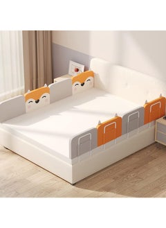 Buy Ultrathick Baby Bed Rail Guard for Toddlers, Kids Safety Bed Fence Baby's Bedrail, Easy to Get in or Out of Bed with Mattress Support, Free Combination and Adjustable Height, 50cm, 1 Piece in Saudi Arabia