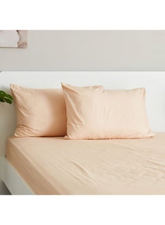 اشتري Zenith 2-Piece Solid Cotton Oxford Pillow Cover Set 75 x 50 cm في السعودية