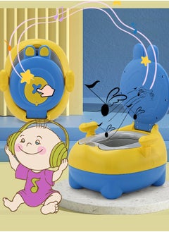 Buy Potty Training Toilet Realistic Potty Training Seat Toddler Potty Chair With Soft Seat Removable Potty Pot Toilet Tissue Dispenser and Splash Guard Non-Slip for Toddler Baby Kids in Saudi Arabia