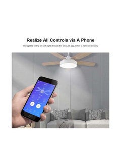 Buy DIY iFan03 Smart Wi-Fi Ceiling Fan And Light Controller Echo, Echo Dot, Tap Google Home Assistant in Saudi Arabia