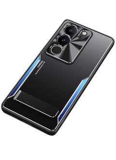 Buy Vivo V29 5G/V29 pro Case Cover Protector with TPU+Metal, Phone Holder Kickstand Camera Len Protection Anti-scratch Anti-drop Anti-fingerprint Shell Back Cover for Vivo S17 Pro/S17 in Saudi Arabia