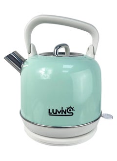 اشتري Stainless Steel Electric Tea Kettle with Auto Shut-Off and Boil Dry Protection Cordless Hot Water Boiler with Swivel Base (Green) في الامارات