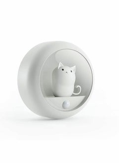 Buy Motion Sensor Cat Night Light,with Built-in Rechargeable Battery for Wall Closet Bedroom Bathroom Nursery Kitchen Hallway Stairs, Natural White LED with Brightness Levels, Stick-Anywhere in Saudi Arabia