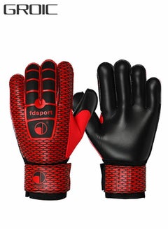 اشتري Goalie Gloves for Youth and Adult,Goalkeeper Gloves Kids with Finger Support,Soccer Gloves for Men and Women,Junior Keeper Football Gloves for Training and Match في الامارات