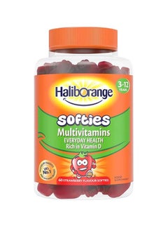 Buy Kids Multivitamin Softies Strawberry Flavour 60'S in UAE