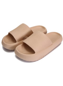 اشتري Cloud Slides Women's and Men's Bathroom Anti Slip Quick Dry Ultra Soft Thick Bottom Home Slippers في الامارات