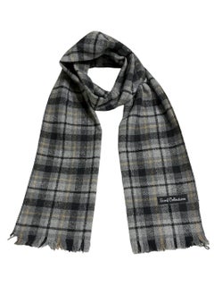 Buy Plaid Check/Carreau/Stripe Pattern Winter Scarf/Shawl/Wrap/Keffiyeh/Headscarf/Blanket For Men & Women - Small Size 30x150cm - P06 Grey in Egypt