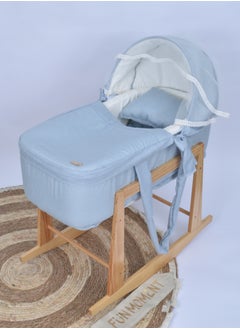 Buy Portable Baby Bed with Rocking Wooden Base in Saudi Arabia