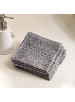 Buy Essential Carded 4-Piece Face Towel Set 30 x 30 cm in UAE