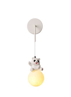 Buy Wall Lights Indoor Modern Children Bear Wall lamp LED Moon Dimmable Wall lamp Interior Creative Three-Colour for Living Room Bedroom Ø15cm in UAE